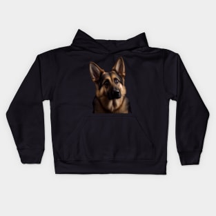 Cute German Shepherd - Look Into My Eyes 2 Kids Hoodie